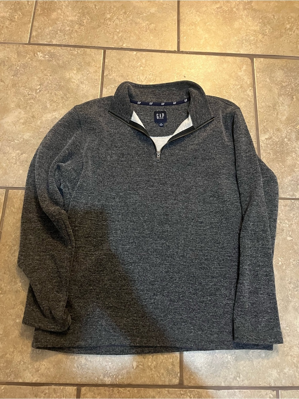 GAP Dark Charcoal Quarter-Zip Pullover